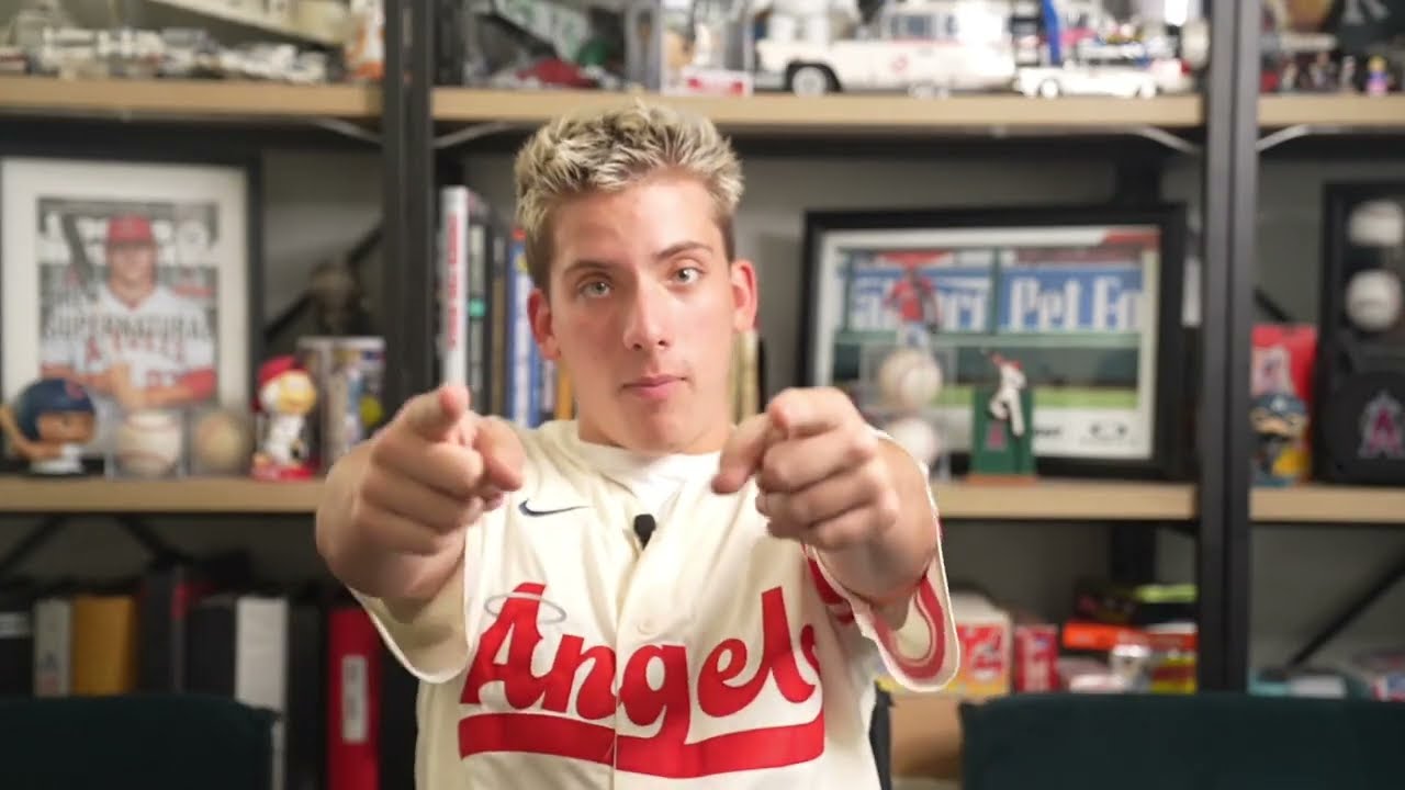 Jeremy Miller in Angels jersey